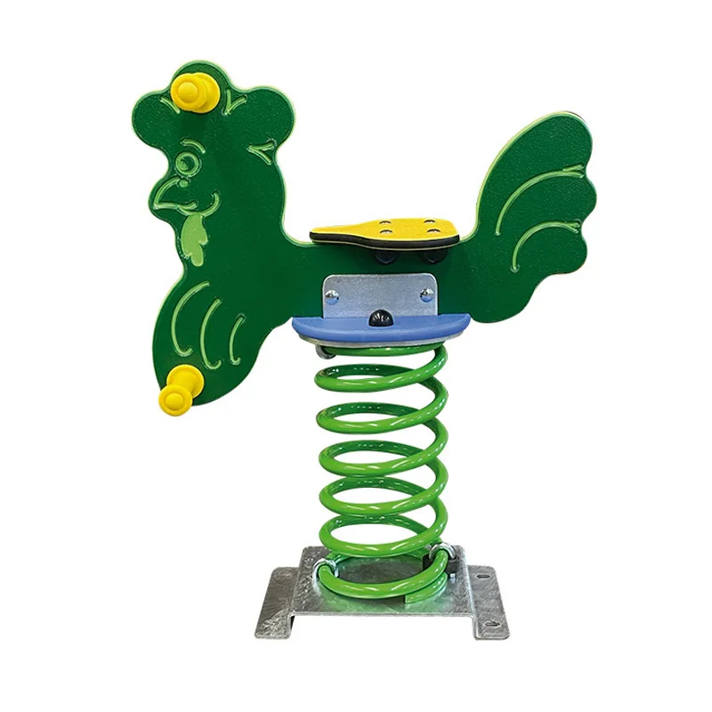 Jeu sur ressort Coq pour aire de jeux