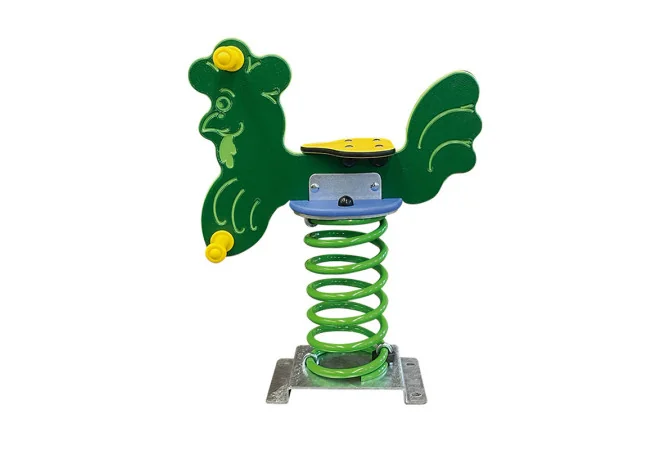 Jeu sur ressort Coq pour aire de jeux