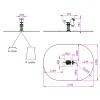 dimensions du jeu sur ressort Phoque