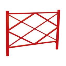 barrière urbaine Losange RAL 3020 rouge