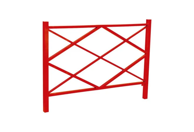 barrière urbaine Losange RAL 3020 rouge