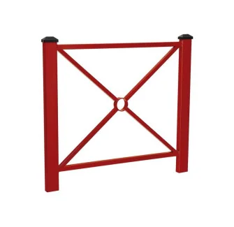 barrière urbaine Pagode 1080 mm RAL 3004 bordeaux