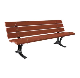Banc public en bois exotique Barcelone