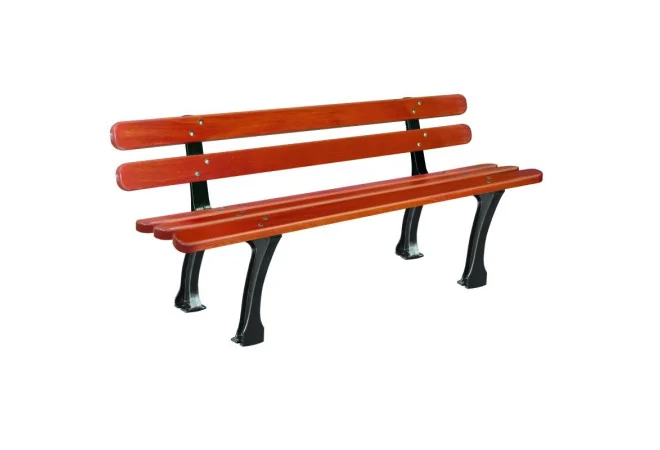 Banc public en bois et fonte Lugo