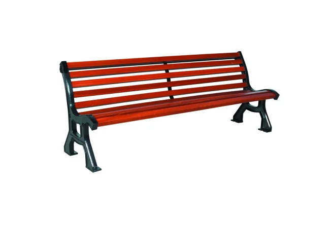 Banc public extérieur bois et fonte Bastide Banc public extérieur bois et fonte Bastide
