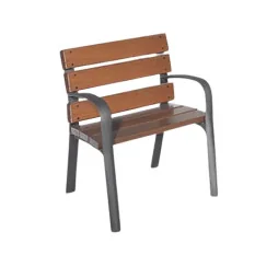 Fauteuil urbain avec accoudoirs Modo