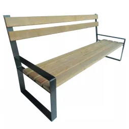 Banc de ville Dallas avec accoudoirs