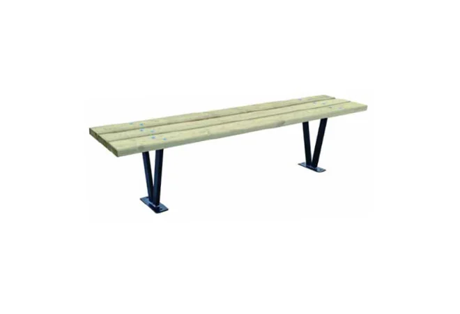 Banquette de ville Bruges avec assise en pin