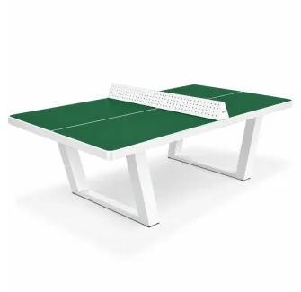 table ping pong extérieure Garden vert sapin pieds blancs