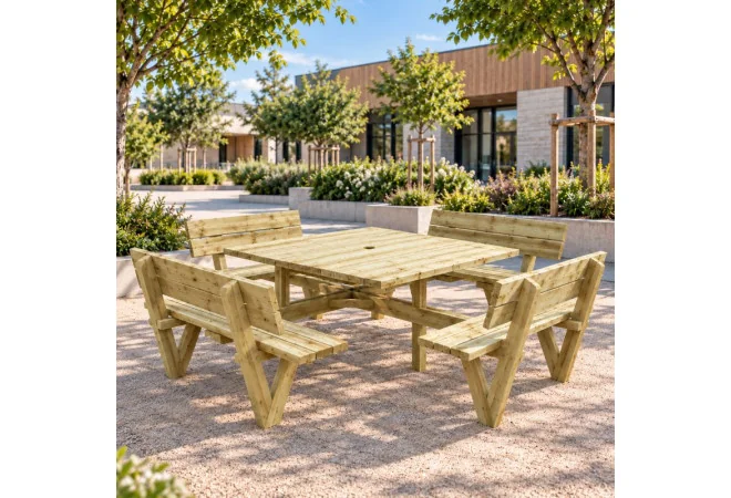 table pique nique 8 personnes Square en extérieur table pique nique 8 personnes Square en extérieur