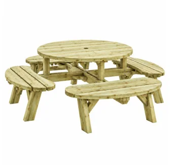 Table pique-nique ronde Round