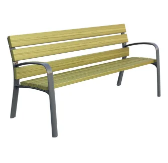 Banc public deux accoudoirs