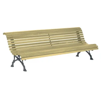 Banc public en bois Romantico