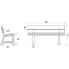 Banc public plastique recyclé Edimbourg
