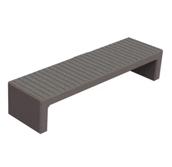 Banquette de ville en plastique