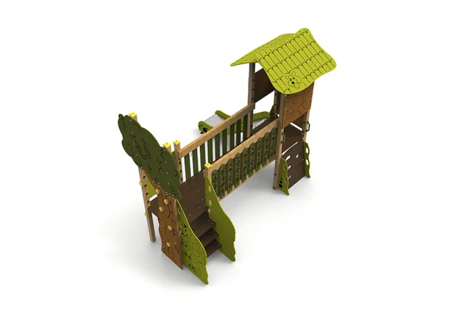 Structure aire de jeux Petit Chaperon Rouge - 3 à 12 ans