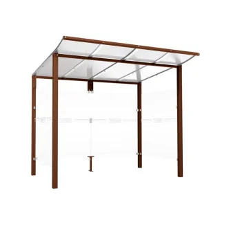 Abri bus Modulo Procity aspect Corten 2,5 m