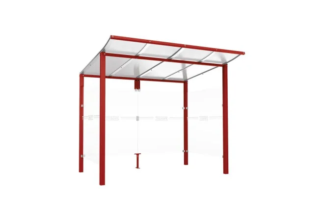 Abri bus Modulo Procity bordeaux RAL 3004 2,5 m