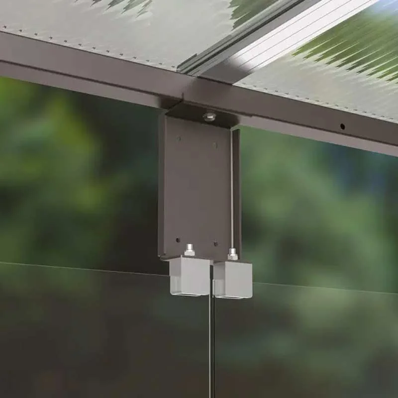 Abris bus Modulo Procity détail de fixation des baies vitrées