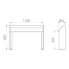 dimensions de l'assis-debout KUB Procity
