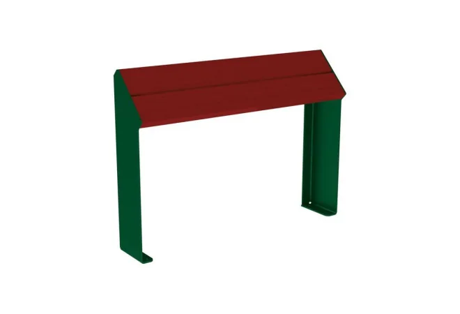 Assis-debout KUB Procity vert RAL 6005 acajou