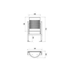 dimensions de la poubelle demi-lune extérieure en métal perforé dimensions de la poubelle demi-lune extérieure en métal perforé