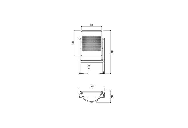 dimensions de la poubelle demi-lune extérieure en métal perforé dimensions de la poubelle demi-lune extérieure en métal perforé