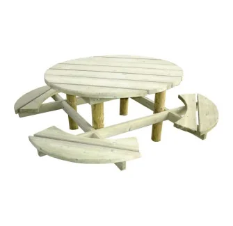table pique-nique bois 8 personnes