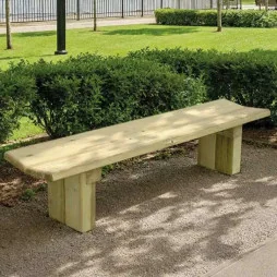 banquette publique en bois dans un parc