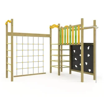 Structure jeu extérieur en bois à grimper Dialo