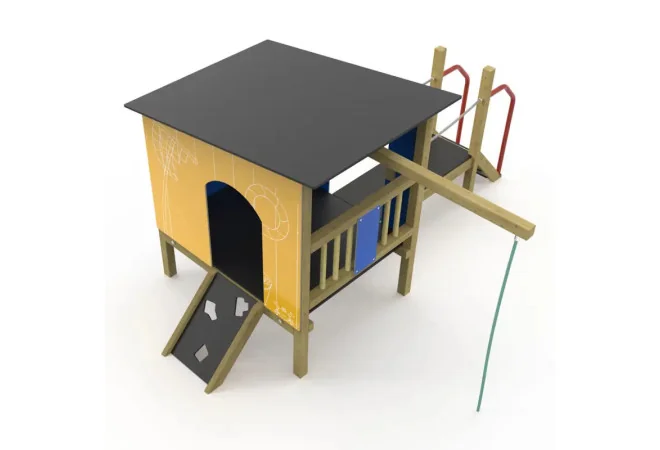 cabane aire de jeux vue de dessus