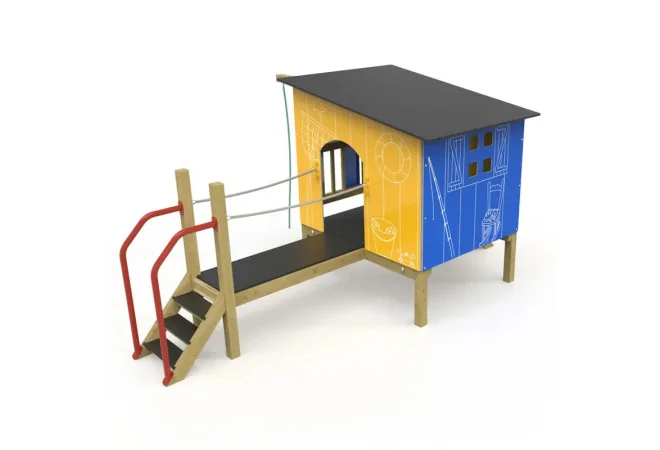 cabane aire de jeux en bois