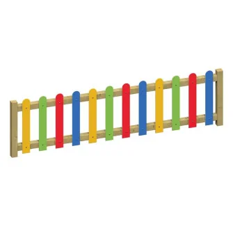 Clôture multicolore pour aire de jeux