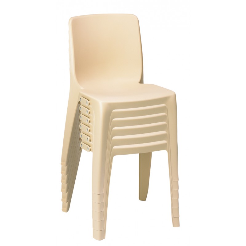 Chaise en plastique empilable, chaise de conférence empilable, chaise