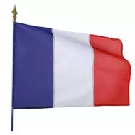 Drapeau extérieur sur hampe