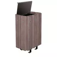 Corbeille de ville en recyclé
