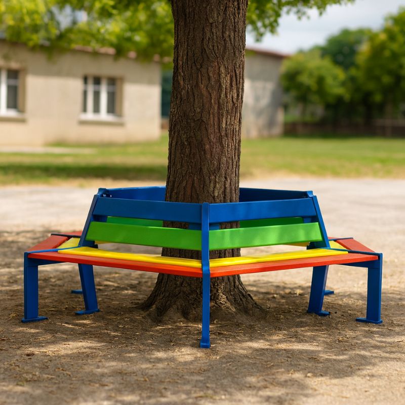 Banc octogonal pour enfants Silaos® Procity