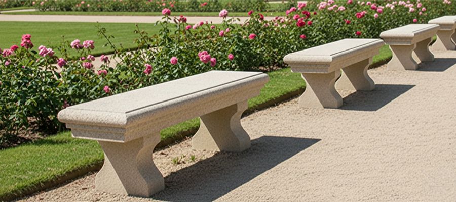 banquette unrbaine en béton Mélody