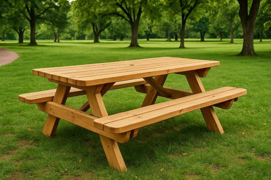 table pique nique en bois pour collectivités