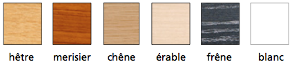 coloris du plateau de la table de réunion - cofradis collectivités