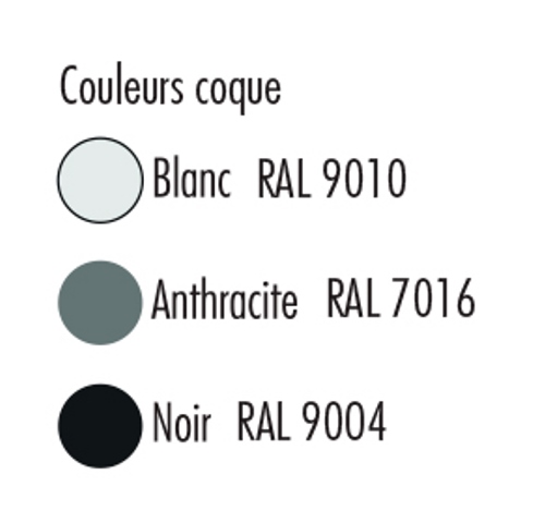 Coloris disponibles pour la coque de la chaise de collectivités empilable LARA - Cofradis Collectivités