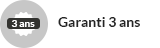 écusson garantit 3 ans