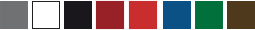 Coloris disponibles pour le banc extérieur Durance
