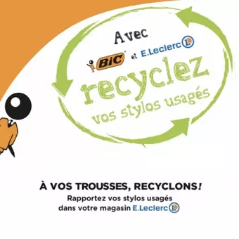 Recycler les stylos en mobilier urbain ? Le défi de BIC et E.Leclerc