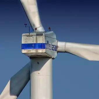 L'éolienne Vestas en plastique d'origine végétale