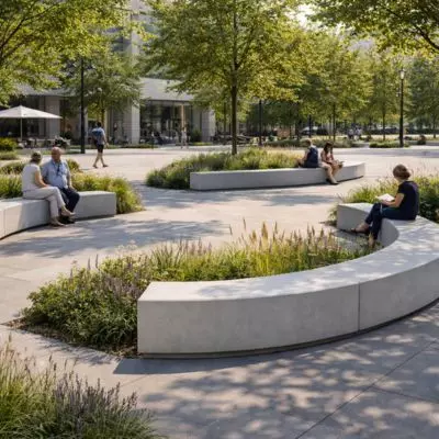 Banc en béton : un mobilier urbain durable et résistant pour les collectivités